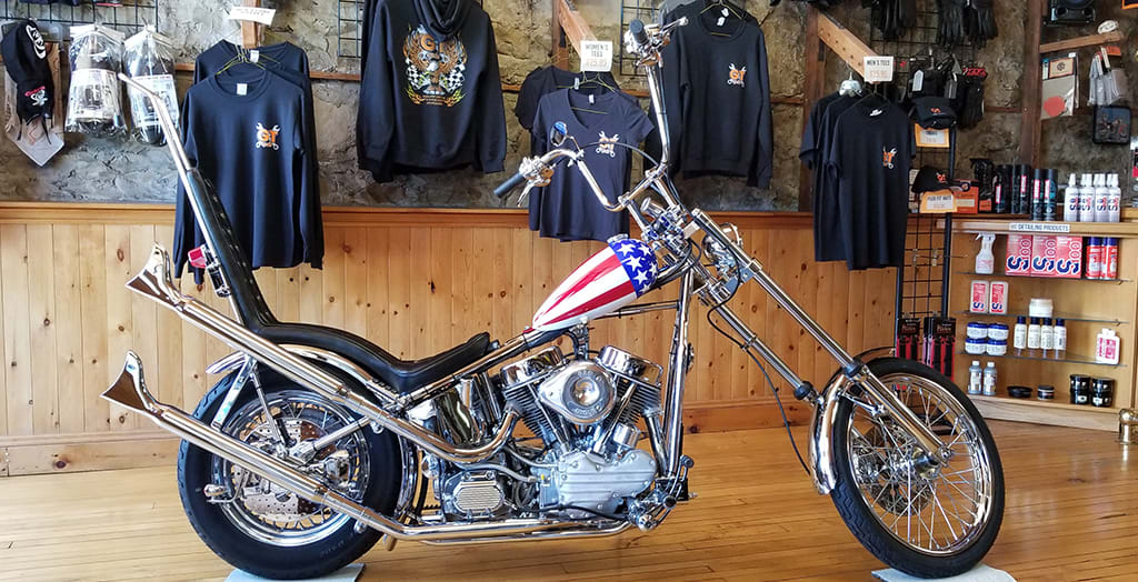 Captain America Replica Motorcycle from Easy Rider, StreetRider Insurance, Ontario